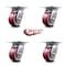 Service Caster 4 Inch Heavy Duty Poly on Aluminum Caster Set with Roller Bearings SCC, 4PK SCC-35S420-PAR-4 - alternate 3